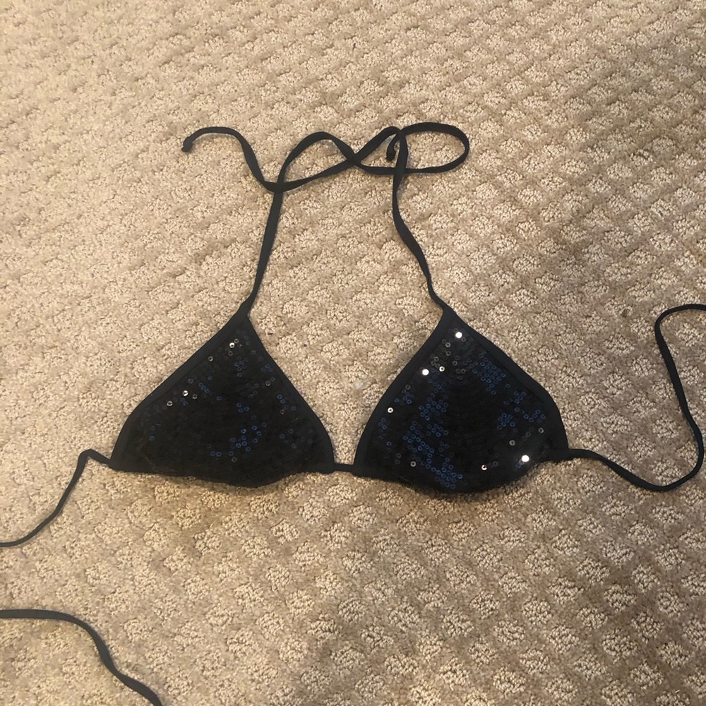 Sequin bikini top